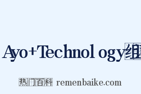 Ayo+Technology组词是什么意思的图片